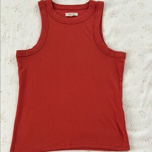 MADEWELL TANK in Burnt Orange Size Medium